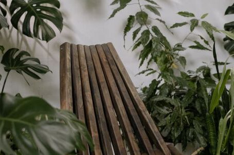 Garden Customization - A Customized Wooden Chair in the Garden